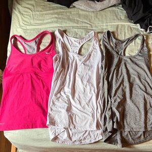 Nike Women's Tank Top - Fuchsia, icyzone White, Charcoal